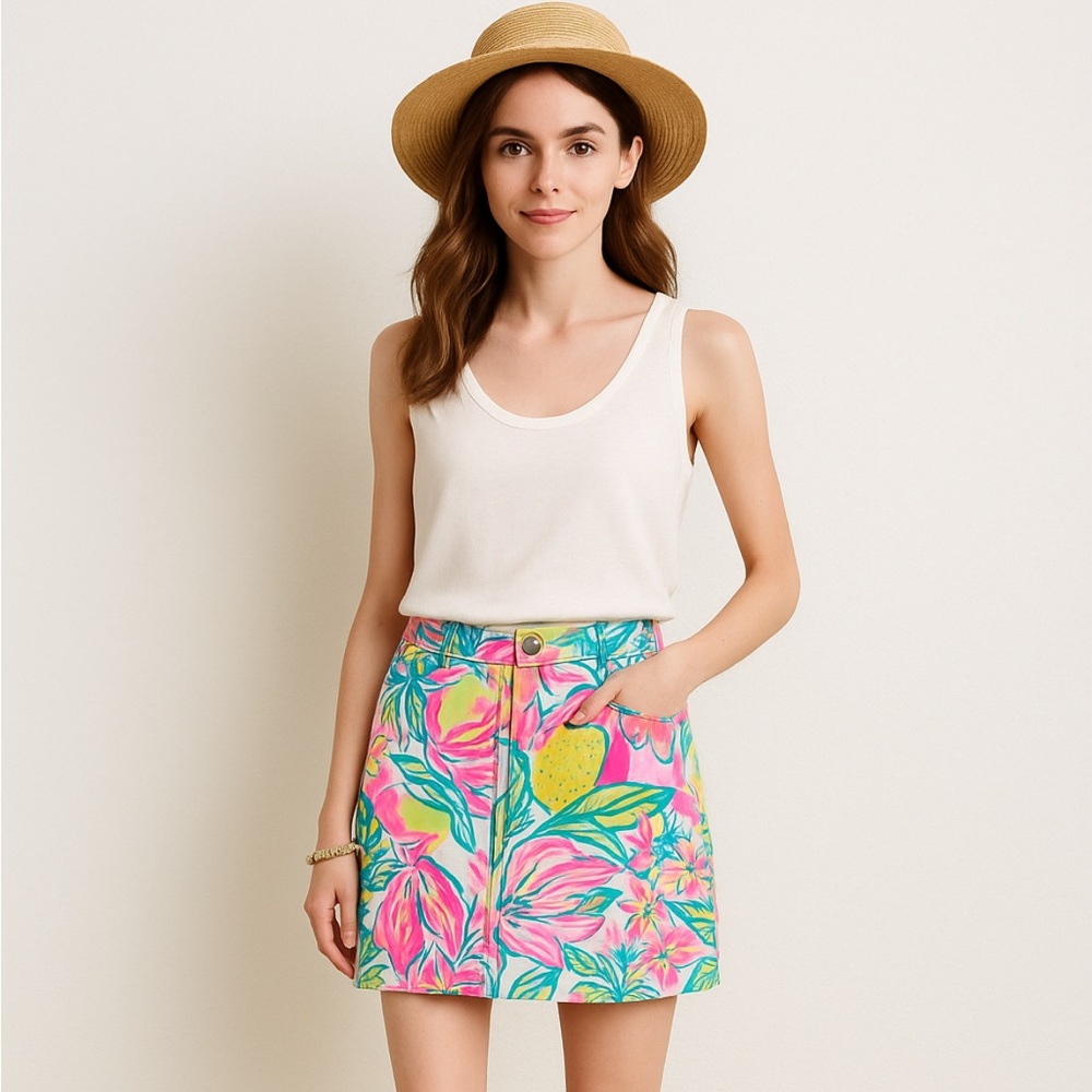 Lilly Pulitzer Nicki Skort in the "Fiesta Bamba"‎ print Size 00